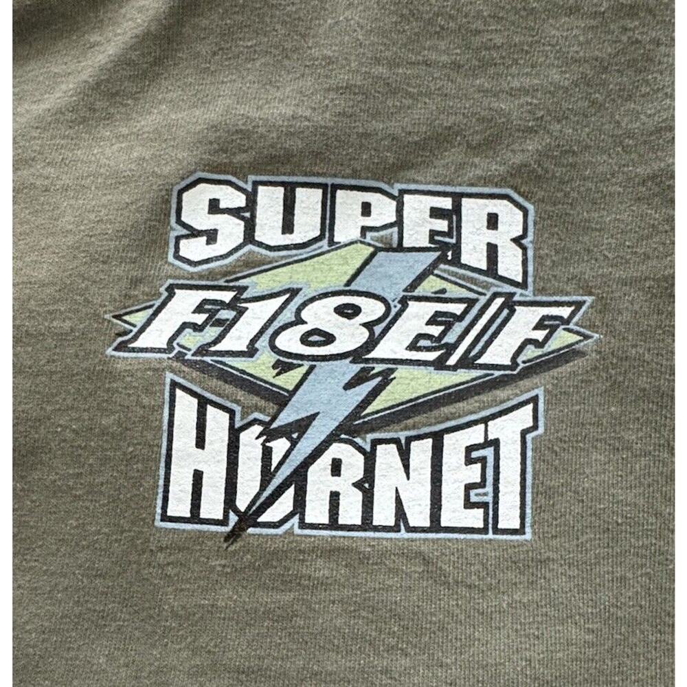 F-18‎ E/F Super Hornet T-shirt Tee XL Fighter Jet Airplane Boeing McDonnell READ